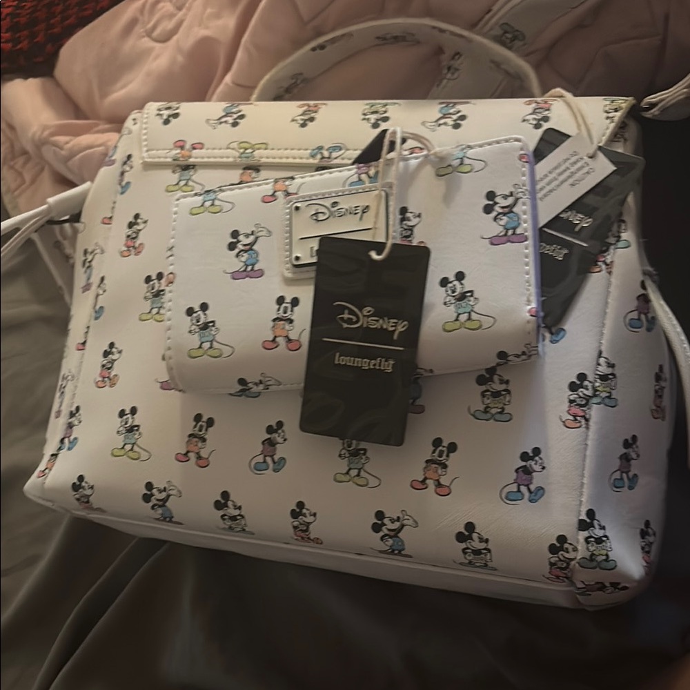 Loungefly White Mickey Mouse Backpack Disney Collection